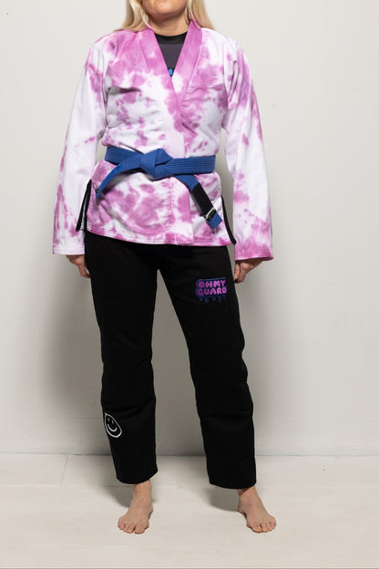 Female Fit Kimono – Black/tie dye