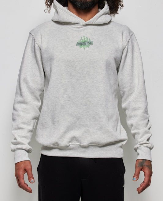 Hoodie Grey – Jiu Jitsu flames