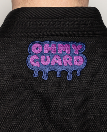 Close up of OhmyGuard Logo in purple colors