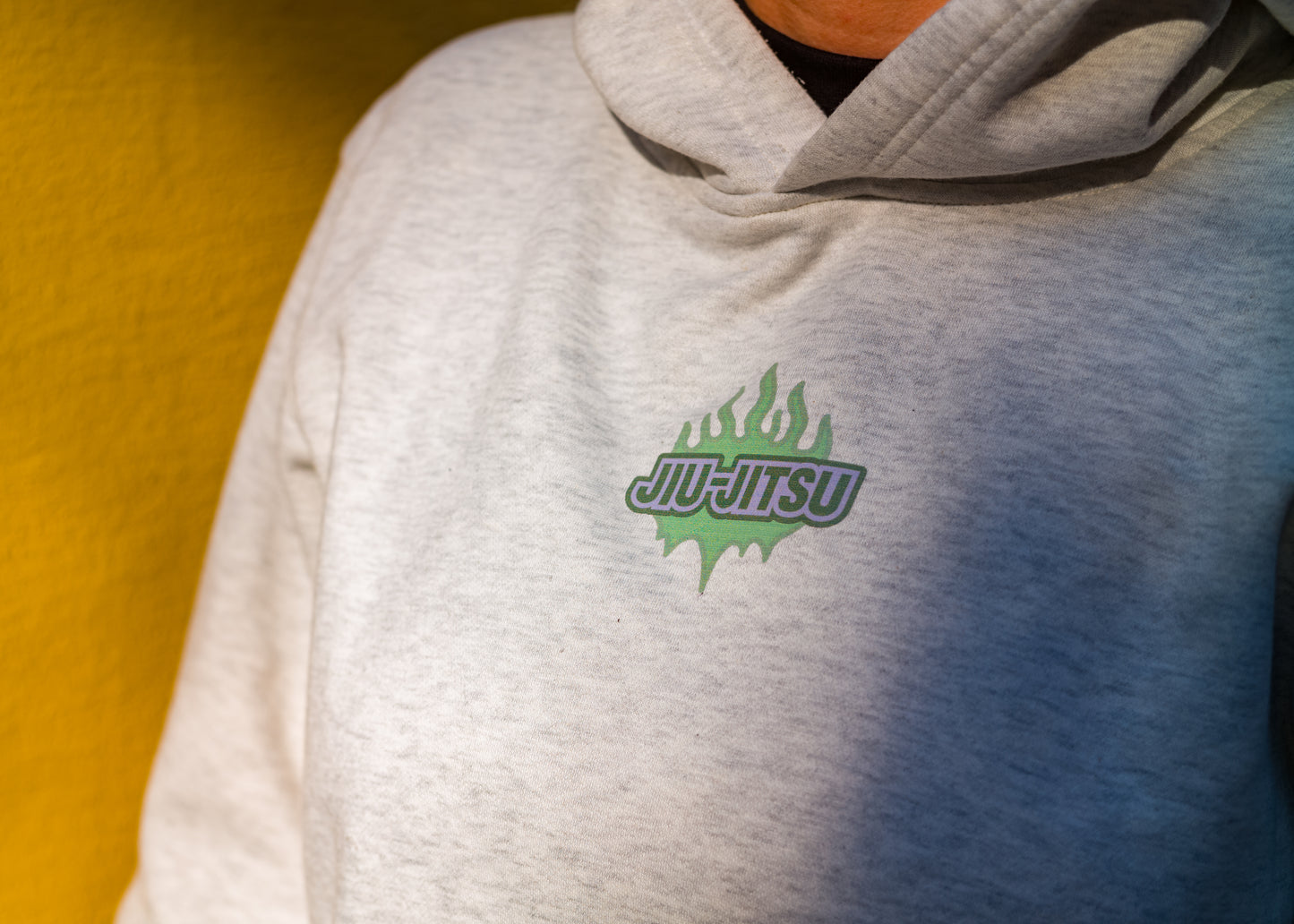 Hoodie Grey – Jiu Jitsu flames